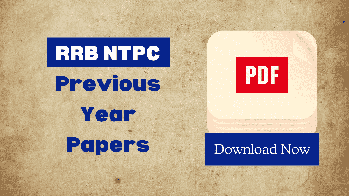 RRB NTPC Previous Year Papers